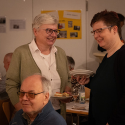 Gäste im Gespräch